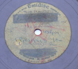 I Believed You -- label of the first Ravens-acetate