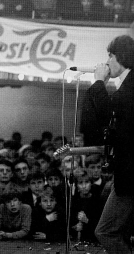 Ray Davies in Recklinghausen, 12th October 1965, picture from 'Beatgeschichte(n) im Revier'
